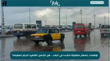 توقعات بأمطار متفاوتة الشدة في البلاد.. هل تشمل القاهرة الأيام المقبلة؟
